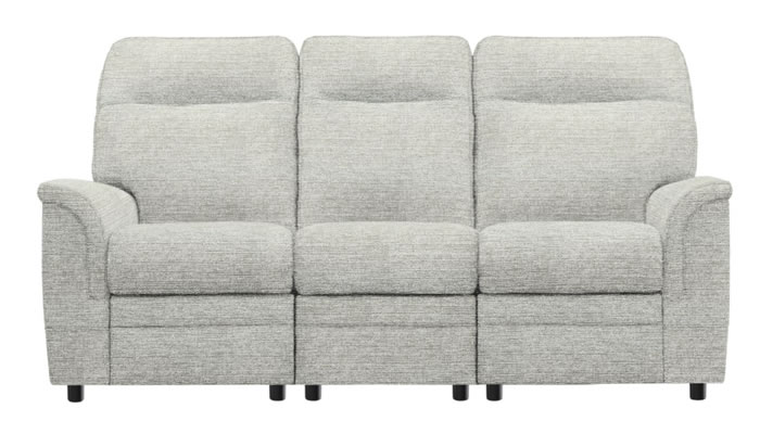 Parker Knoll Hudson 3 Seaster Sofa in Caledonian Silver Fabric